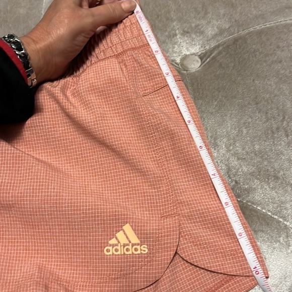 Adidas pacer shorts in light orange color, new - Picture 8 of 9